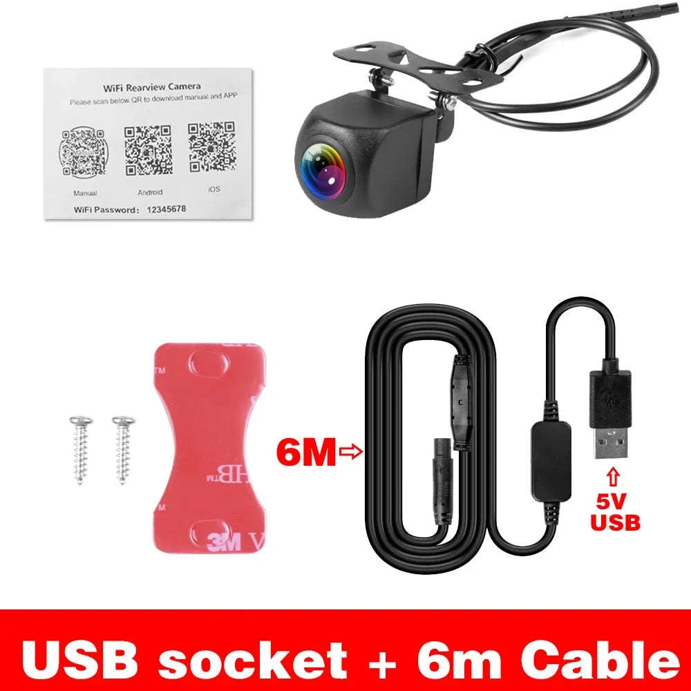 Wireless HD Rear View Camera 170 Degree Waterproof 12V 24V-ACC For 12V Cars