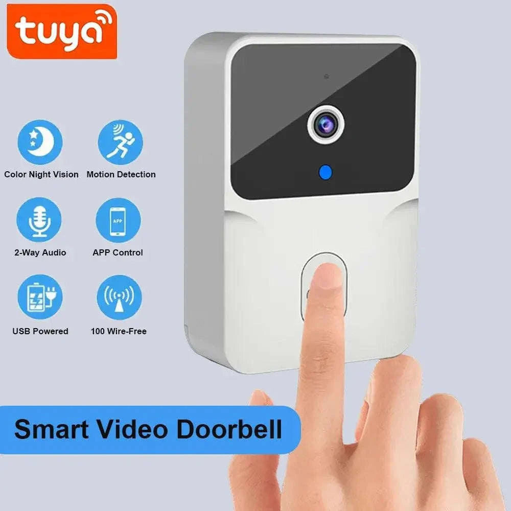 Wireless HD Video Doorbell – Smart Security with Two‑Way Audio and Night Vision-ML1T-W