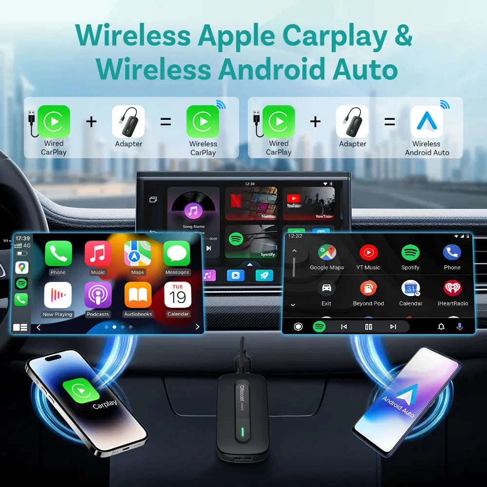 Wireless In-Car Phone Adapter with Pre-Installed Video Apps-515T2 YQK2 / 16G