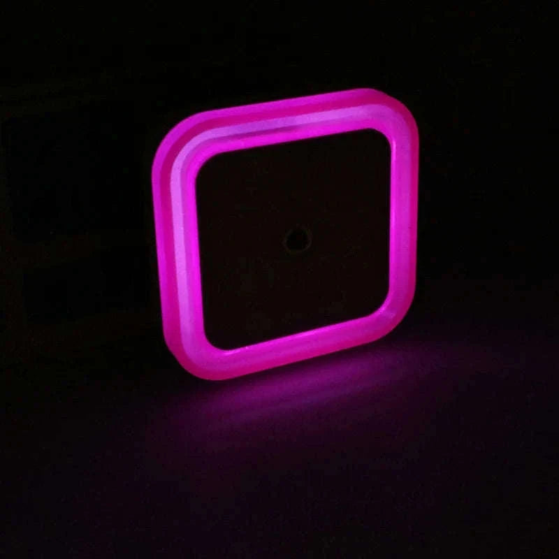 Wireless LED Night Light with Sensor for Bedrooms and Hallways-US  Plug Blue