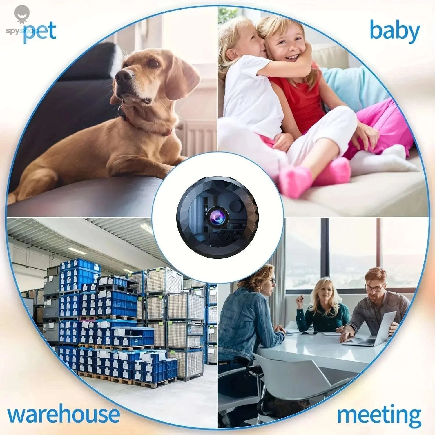 Wireless Mini WiFi Security Camera – Compact 1080P Monitoring with Night Vision-Camera And 128G
