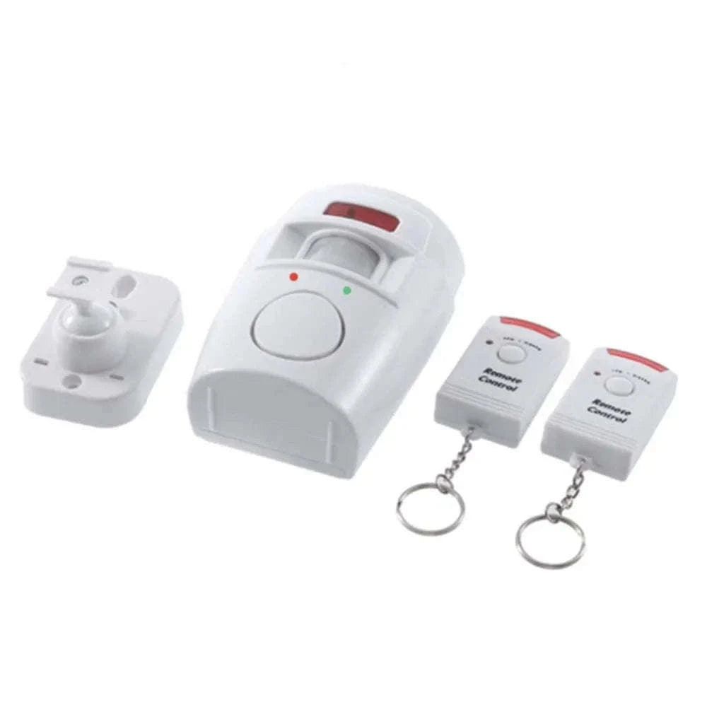 Wireless Motion Sensor Alarm with Dual Remotes and 105dB Siren-Default Title