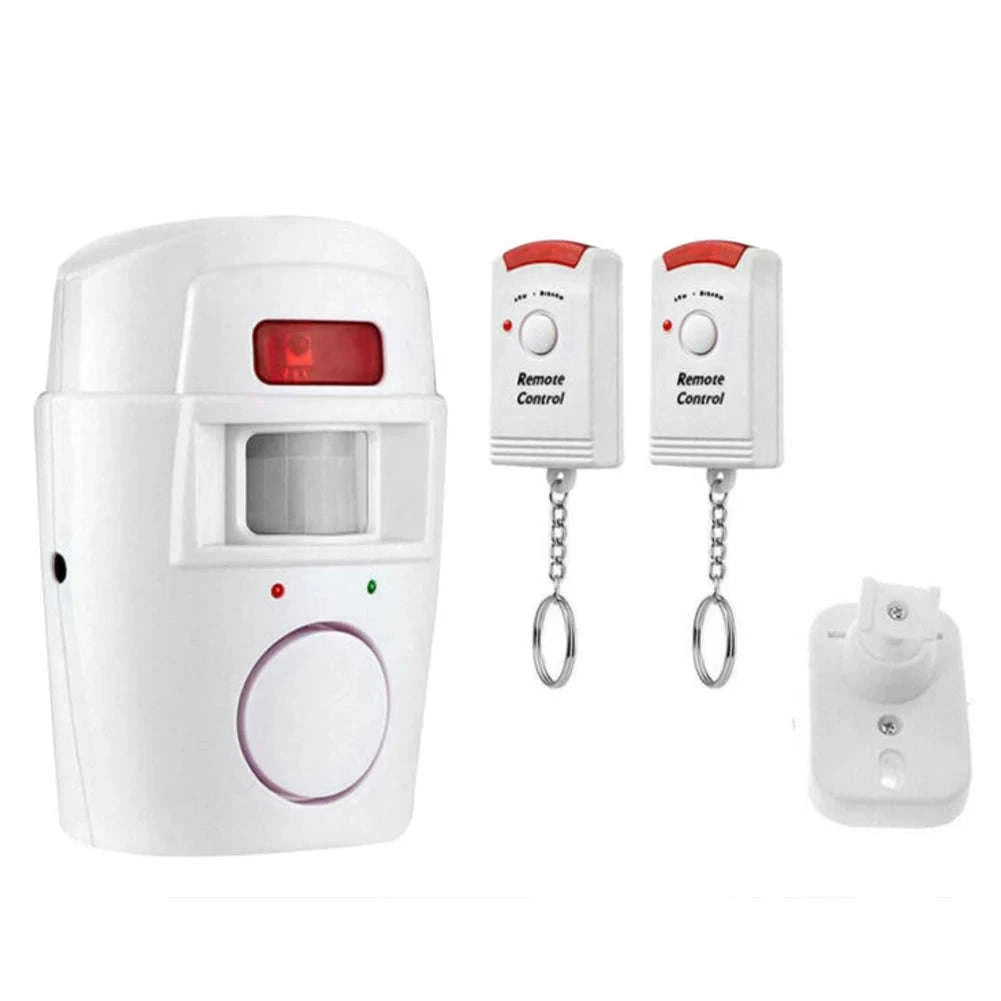 Wireless Motion Sensor Alarm with PIR Detector & 2 Remote Controls-United States