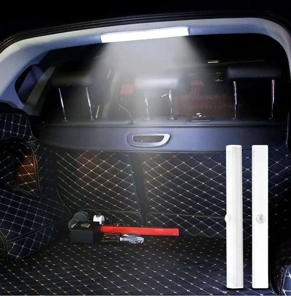 Wireless Motion Sensor Light for Trunk, USB Rechargeable, 3-Color Brightness-2pcs 10cm