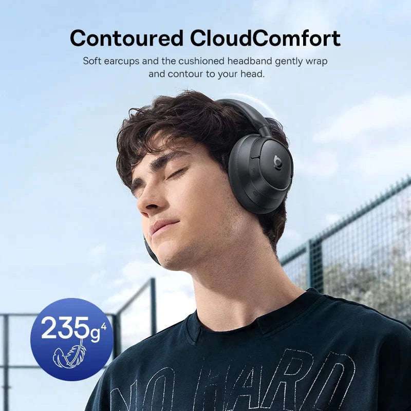 Wireless Noise Cancelling Headphones 45dB Adaptive Hybrid ANC Bluetooth 6.0-White / United States
