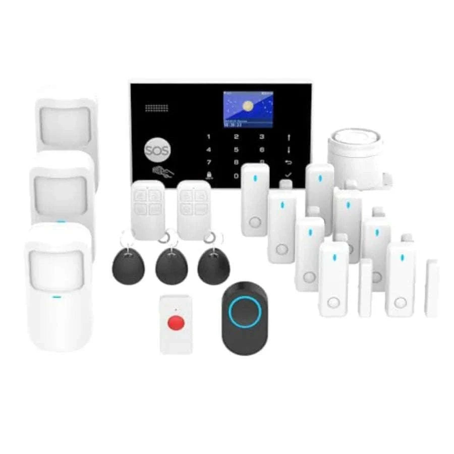 Wireless Office Security System with Motion Detector and Siren-United States / black