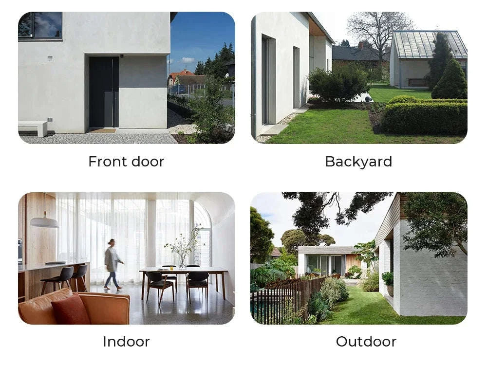 Wireless Outdoor Security Camera 2K 3MP with Spotlight, Siren and Two-Way Audio-Battery Camera / Mexico