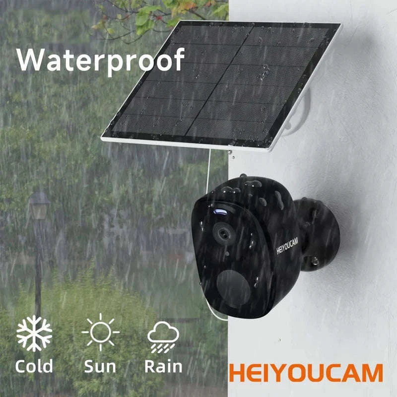 Wireless Outdoor Security Camera 2K WiFi with AI Detection & Color Night Vision-BW4-BT Solar TF64 / USB