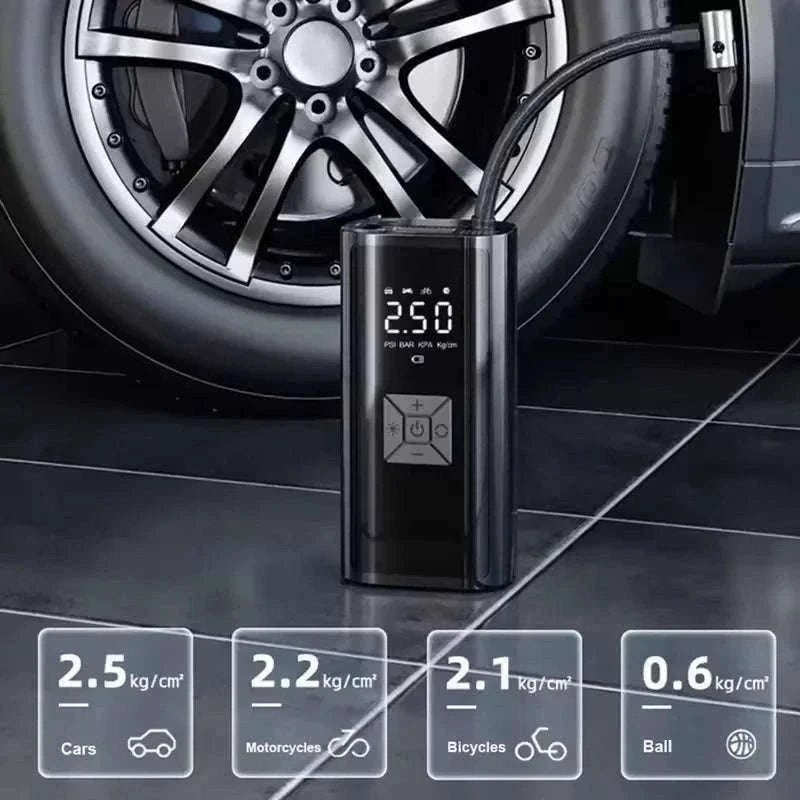 Wireless Portable Electric Tire Inflator, 150 PSI-Wireless