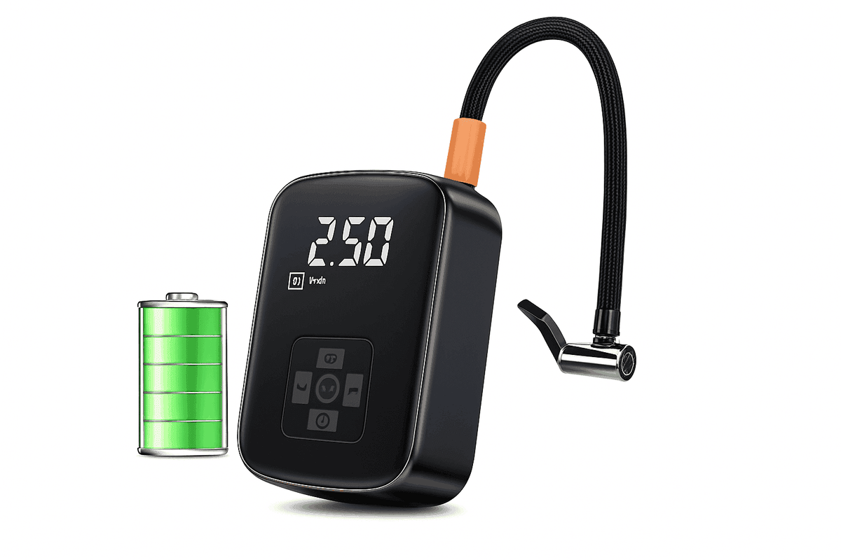 Wireless Portable Tire Inflator Pump 12V 150PSI with LED Light-Wireless Style / Poland
