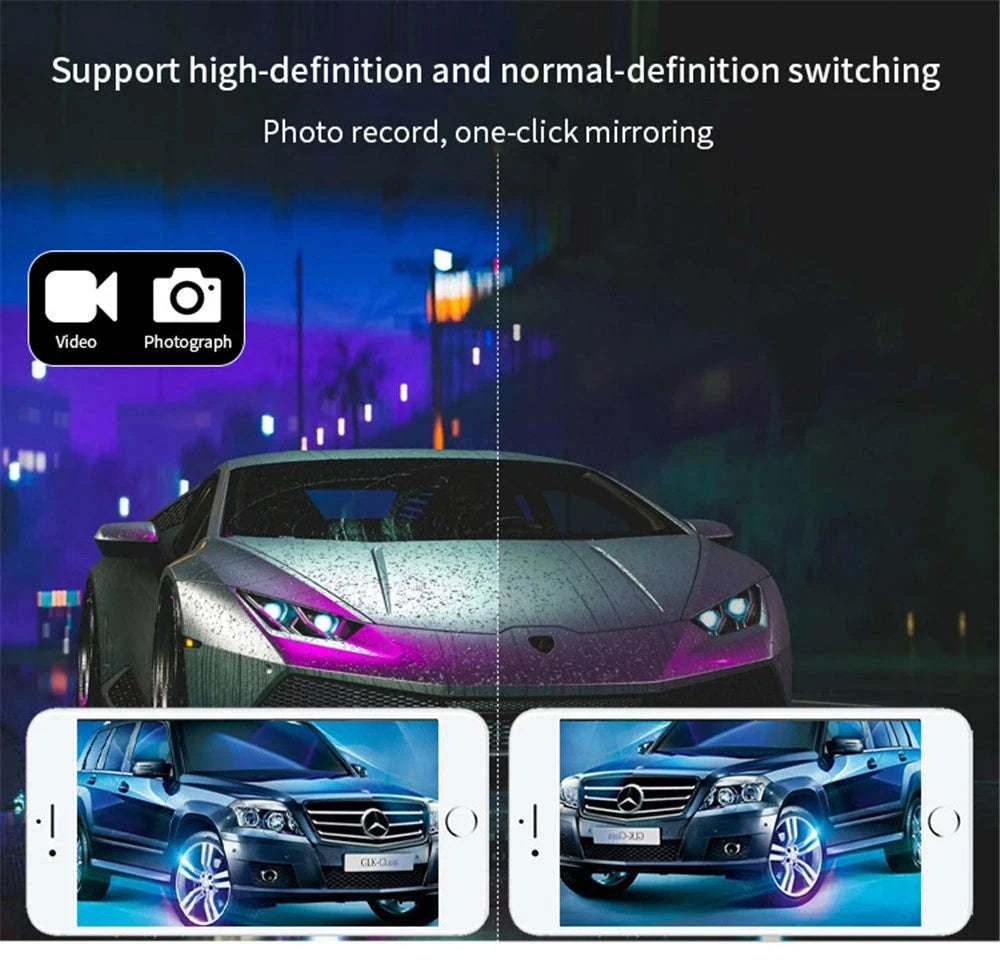 Wireless Rear View Camera with Wi-Fi, HD 720P, Waterproof, 12V/24V-For 12-24V Cars
