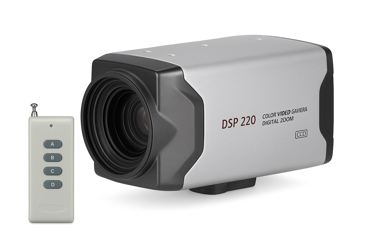 Caja de cámara CCTV HD con zoom óptico y control remoto
