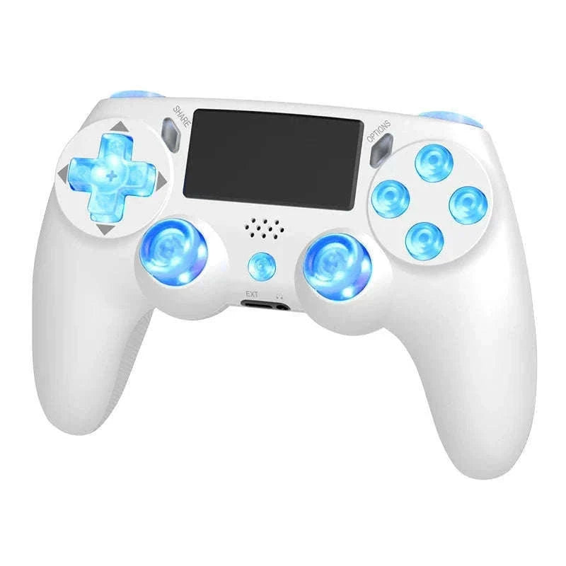 Wireless RGB Controller with Dual Vibration for PS4, PS3 & PC-Blue
