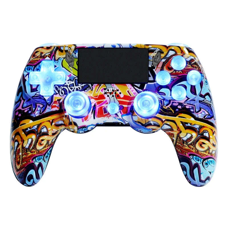 Wireless RGB Controller with Dual Vibration for PS4, PS3 & PC-Blue