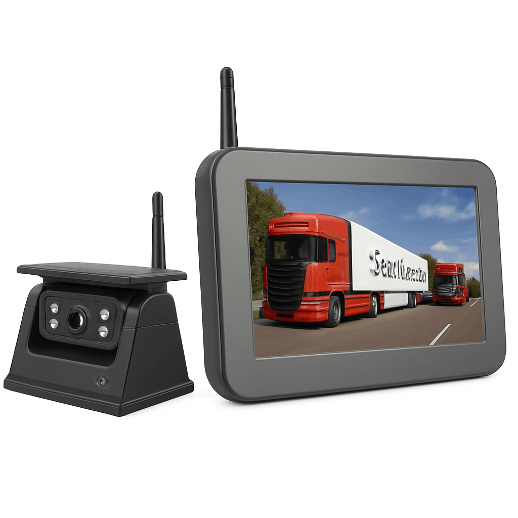 Wireless Solar Reverse Backup Camera with 5-Inch Monitor-Monitor add camera / China Mainland