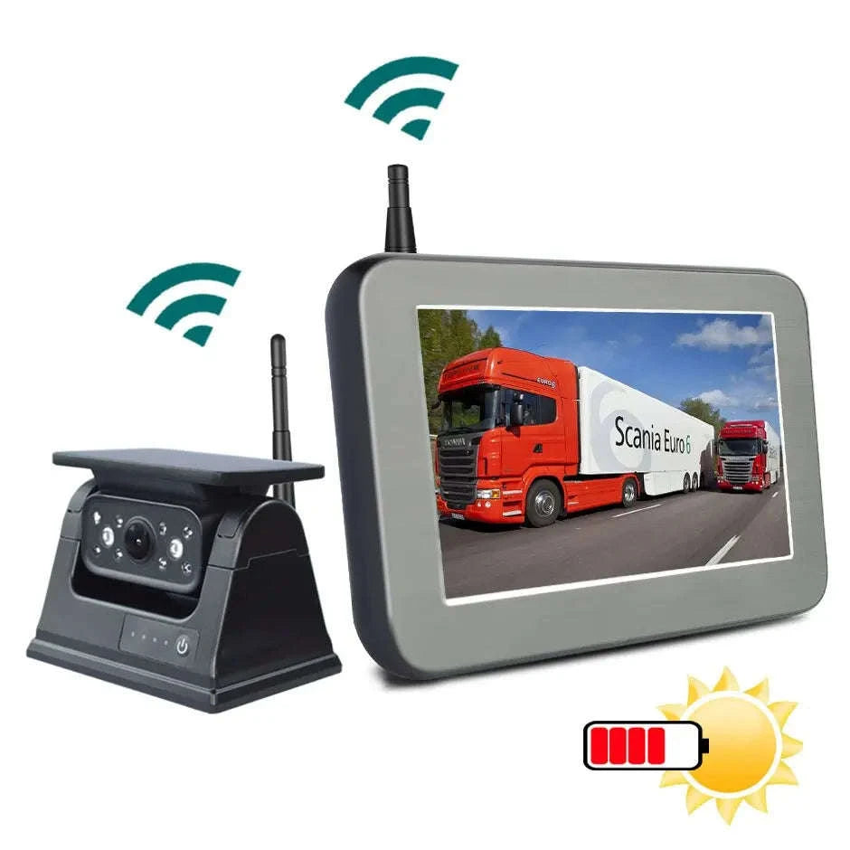 Wireless Solar Reverse Backup Camera with 5-Inch Monitor-Monitor add camera / China Mainland