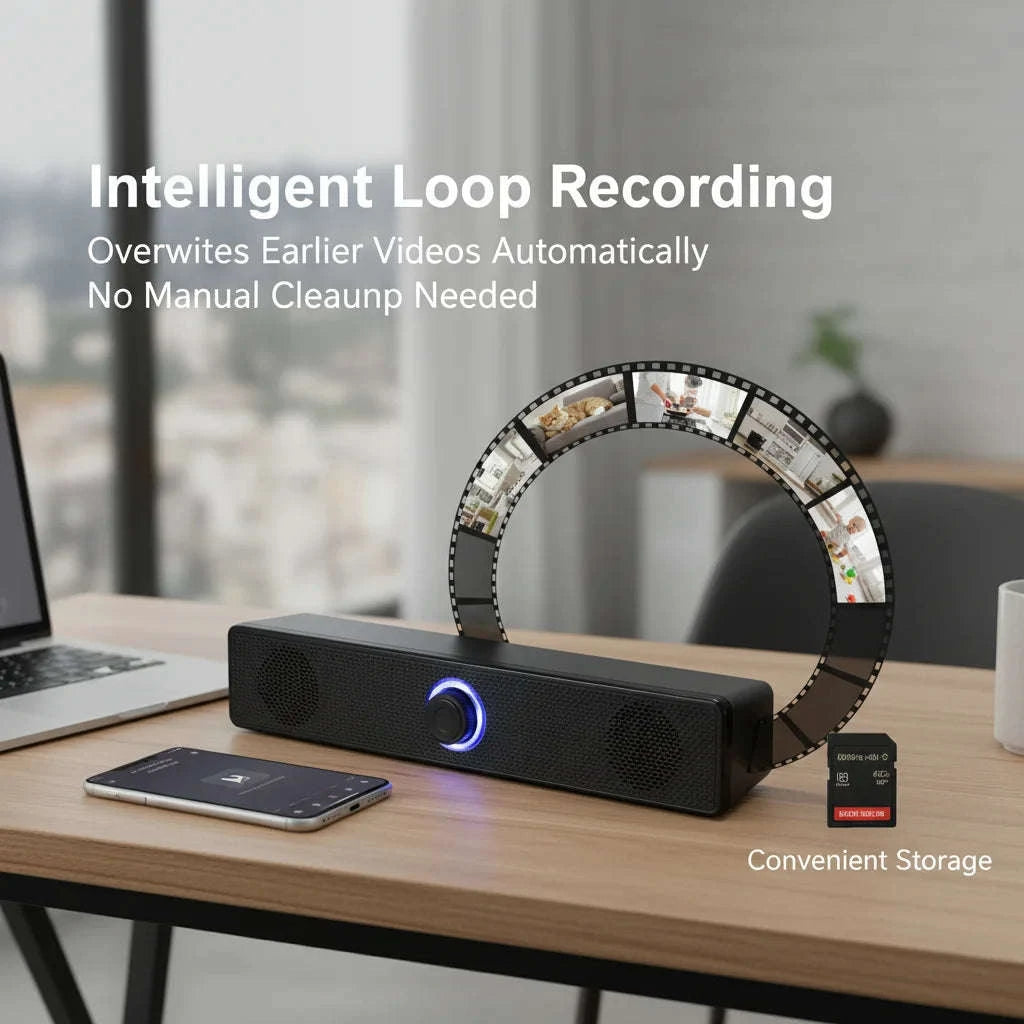 Wireless Speaker Camera 2‑in‑1 with 4K UHD and WiFi 6-With 16GB SD Card