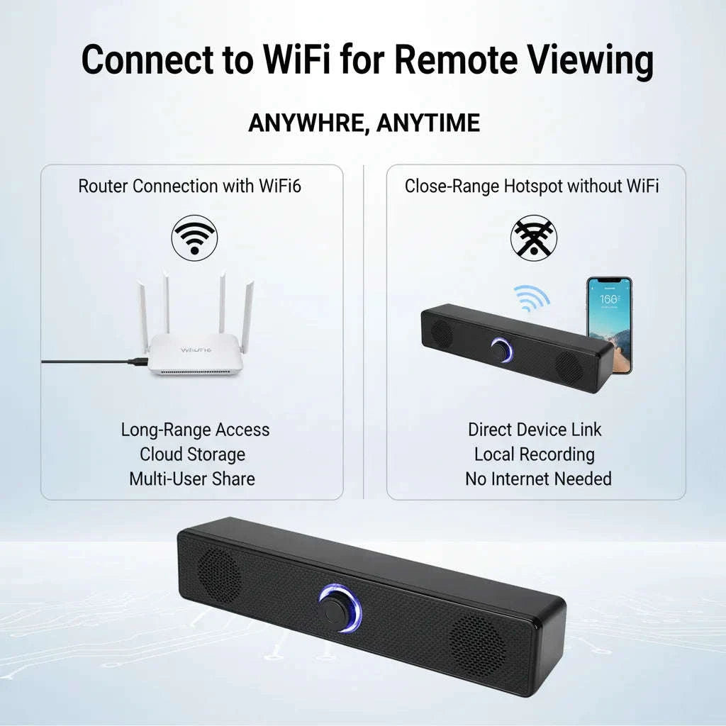 Wireless Speaker Camera 2‑in‑1 with 4K UHD and WiFi 6-With 16GB SD Card