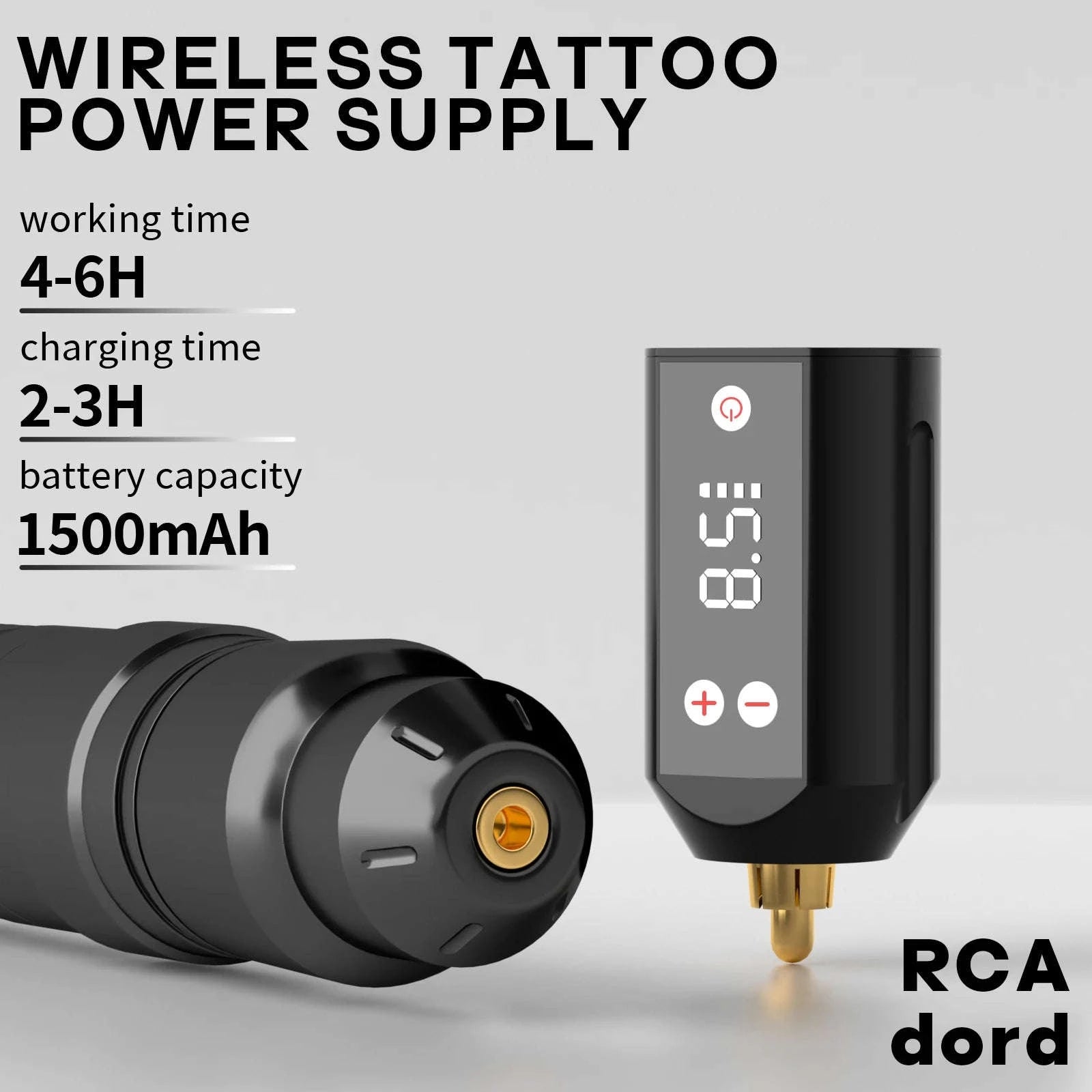 Wireless Tattoo Pen Kit with Power Supply & Inks – Blue-DT003-HJH / United States
