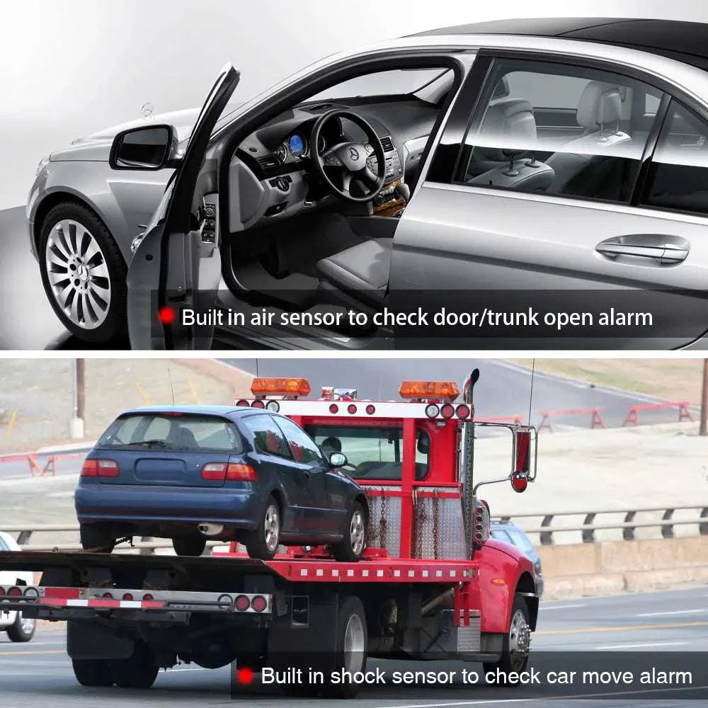 Wireless Two-Way Car Alarm System with LCD Remote & 1000m Range-Default Title