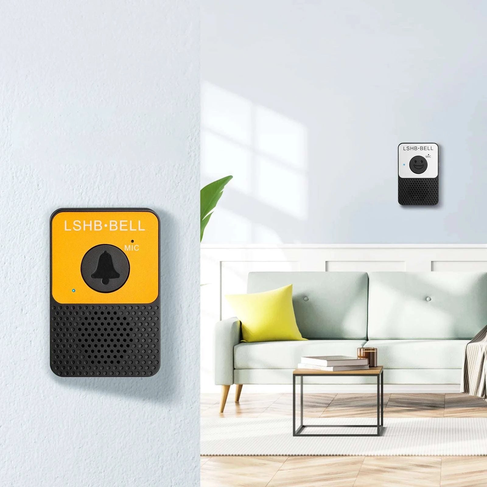 Wireless Two-Way Intercom Doorbell System with 800ft Range-United States