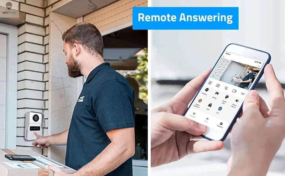 Wireless WiFi Video Doorbell System with 1080P HD Monitoring-Default Title