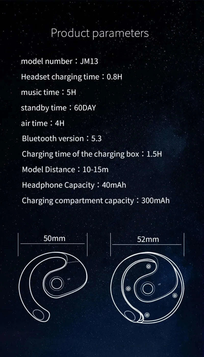 WJOY AI Real-Time Translator Earbuds-Beige-No Ai