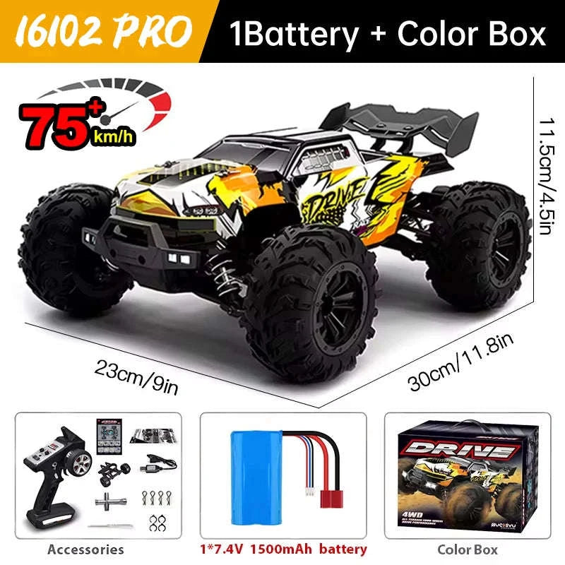 WLtoys 16101 Pro High‑Speed 1:16 RC Car-16102pro Blue-2B / spain