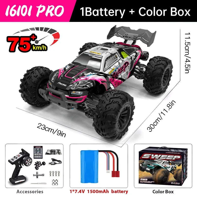 WLtoys 16101 Pro High‑Speed 1:16 RC Car-16102pro Blue-2B / spain