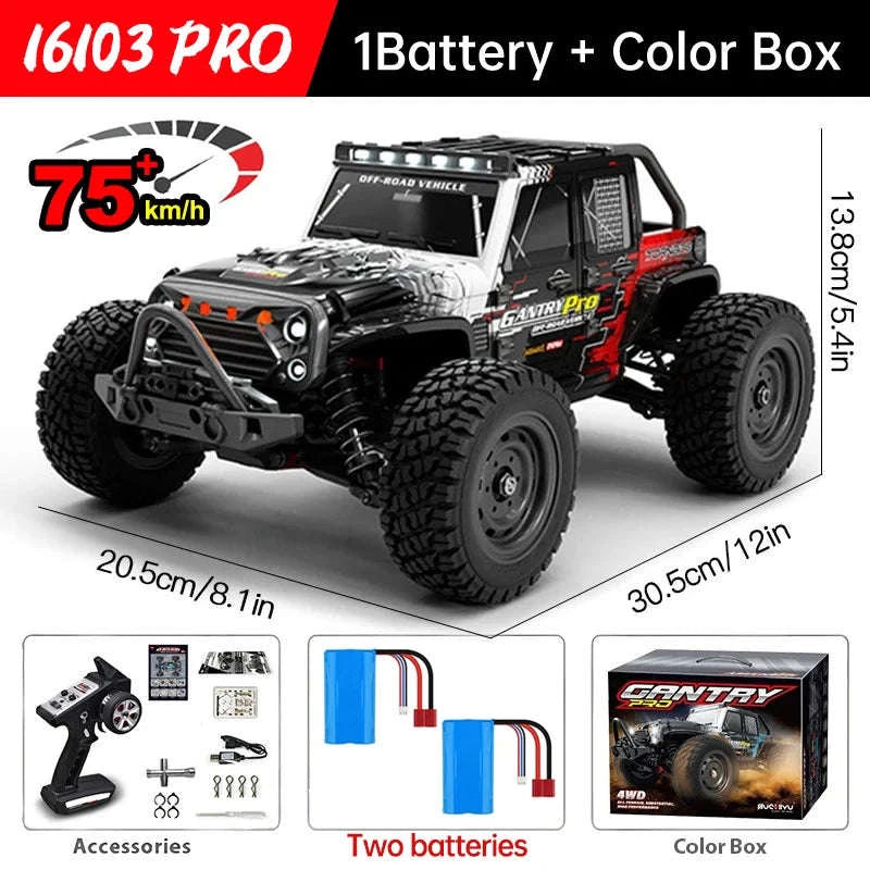 WLtoys 16101 Pro High‑Speed 1:16 RC Car-16102pro Blue-2B / spain