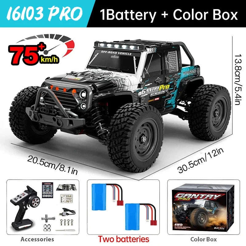 WLtoys 16101 Pro High‑Speed 1:16 RC Car-16102pro Blue-2B / spain