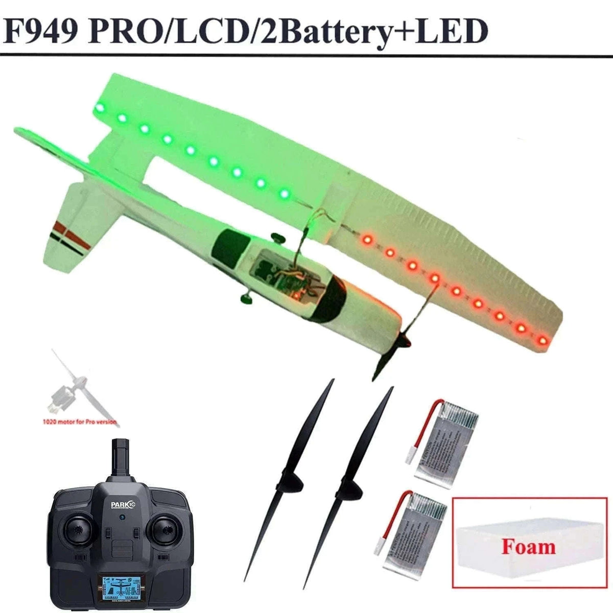 WLtoys F949 Cessna 182 RC Airplane with 3D6G Gyro-LCD Version