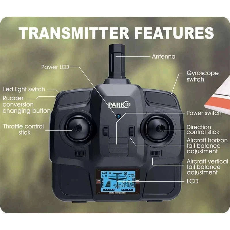 WLtoys F949 Cessna 182 RC Airplane with 3D6G Gyro-LCD Version
