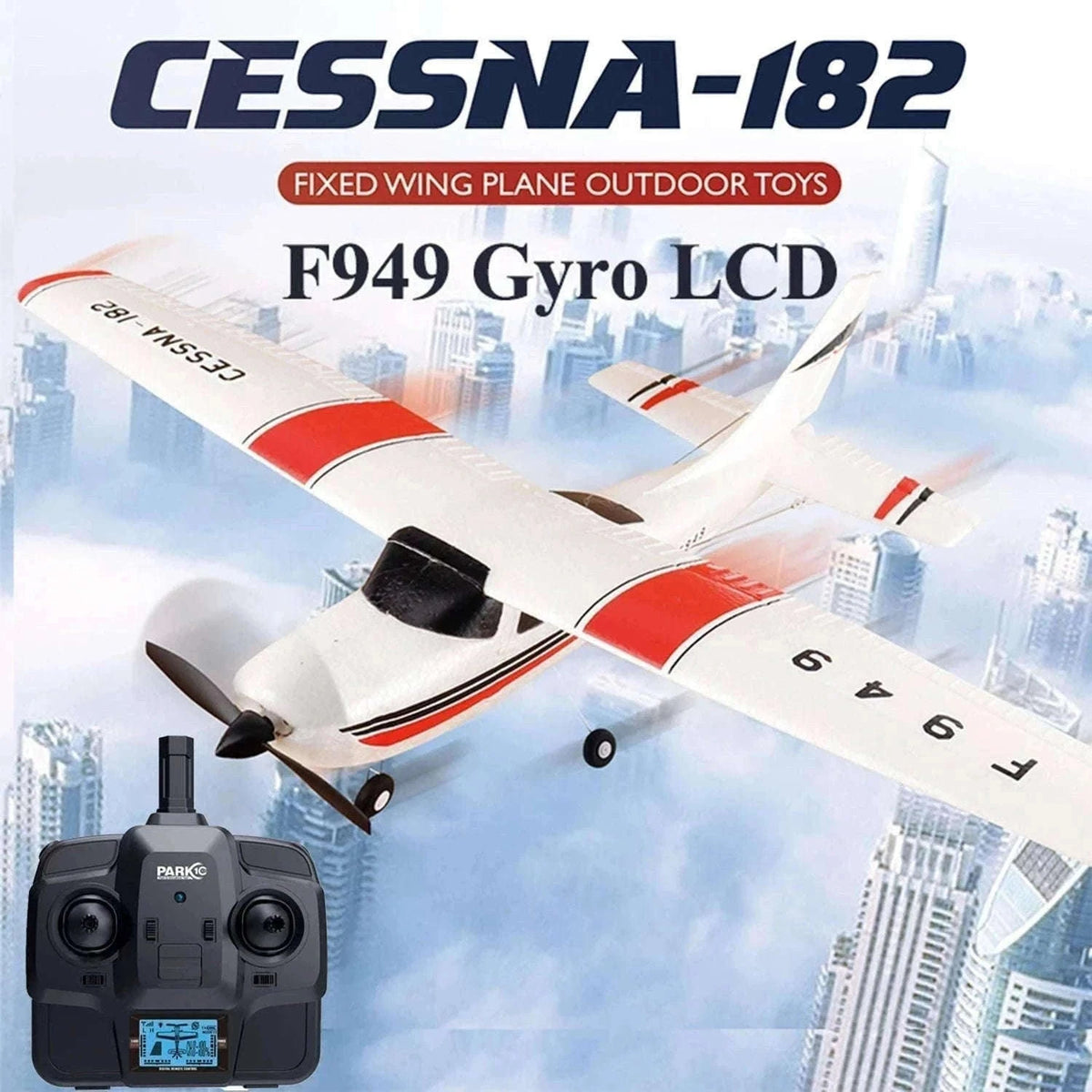 WLtoys F949 Cessna 182 RC Airplane with 3D6G Gyro-LCD Version