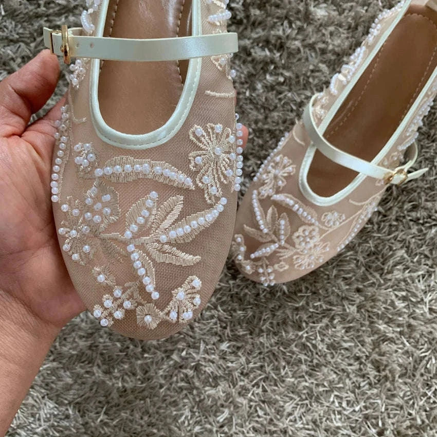 Women Ballet Flats with Buckle Strap-PDCZ-R / 41