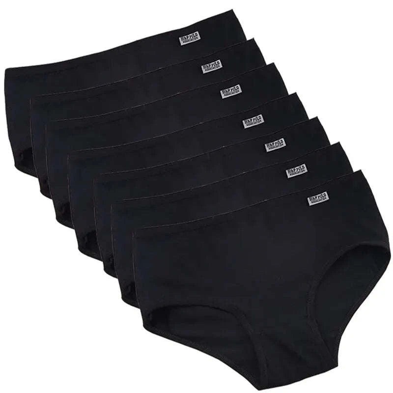 Women's Cotton Panties 7-Pack – Plus Size M–4XL-B2 W2 SKI2 Gray / 4XL / 7PCs