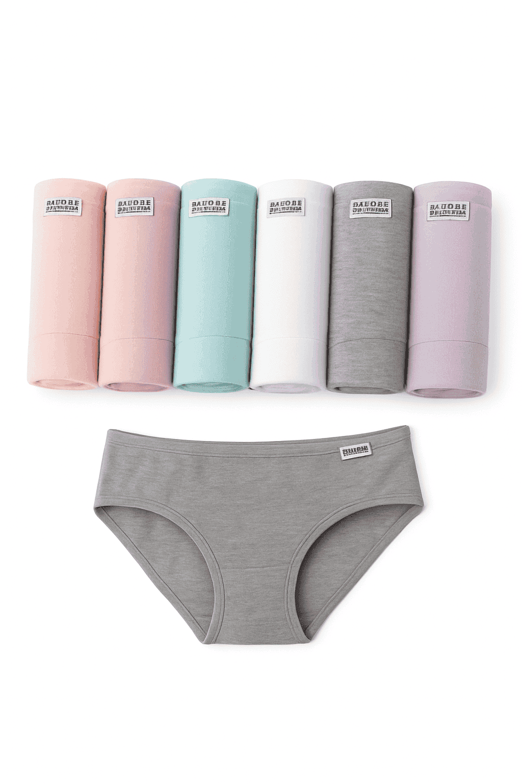 Women's Cotton Panties 7-Pack, Plus Size M–4XL Comfort Briefs-B2 W2 SKI2 Gray / 4XL / 7PCs