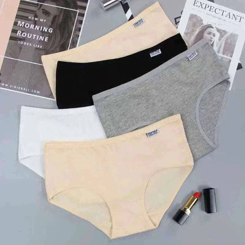 Women's Cotton Panties 7-Pack, Plus Size M–4XL Comfort Briefs-B2 W2 SKI2 Gray / 4XL / 7PCs
