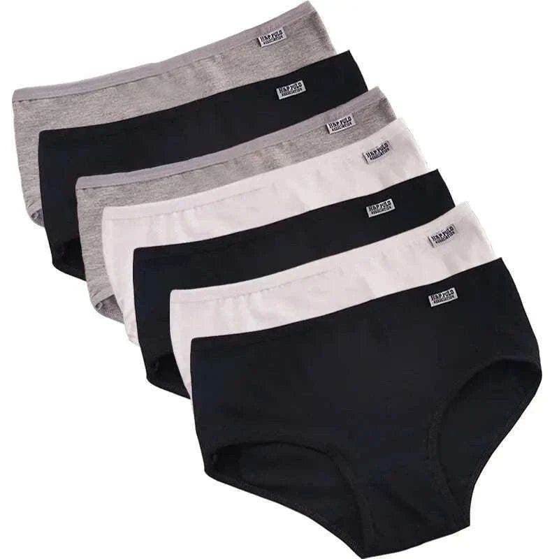 Women's Cotton Panties 7-Pack, Plus Size M–4XL Comfort Briefs-B2 W2 SKI2 Gray / 4XL / 7PCs