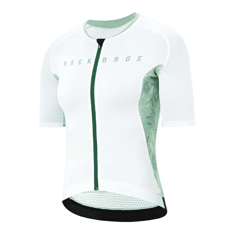 Women’s Cycling Jersey with Full Zipper Breathable Summer MTB Shirt-15110001-D / Asian 2XL(EUR XL)