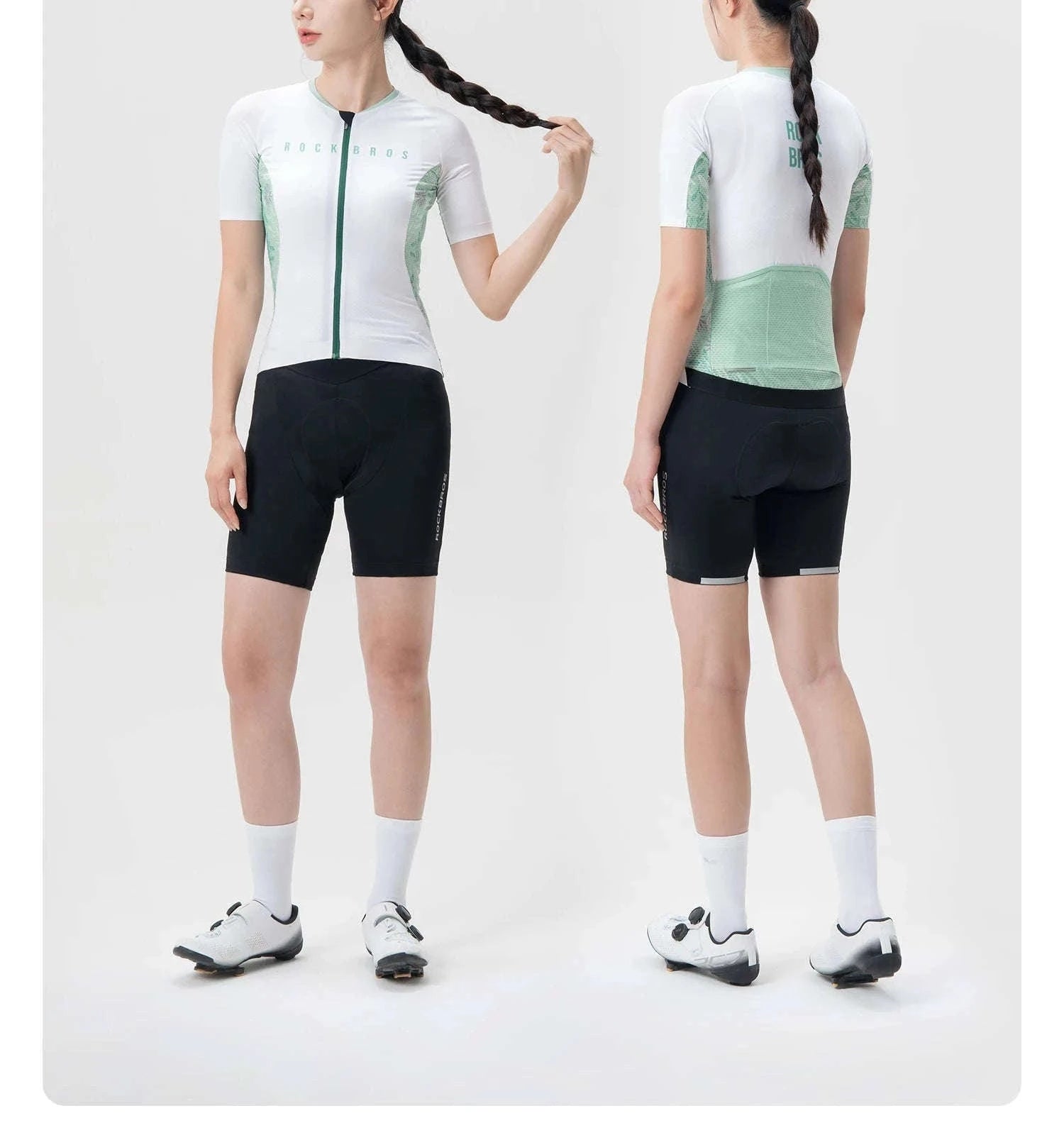 Women’s Cycling Jersey with Full Zipper Breathable Summer MTB Shirt-15110001-D / Asian 2XL(EUR XL)