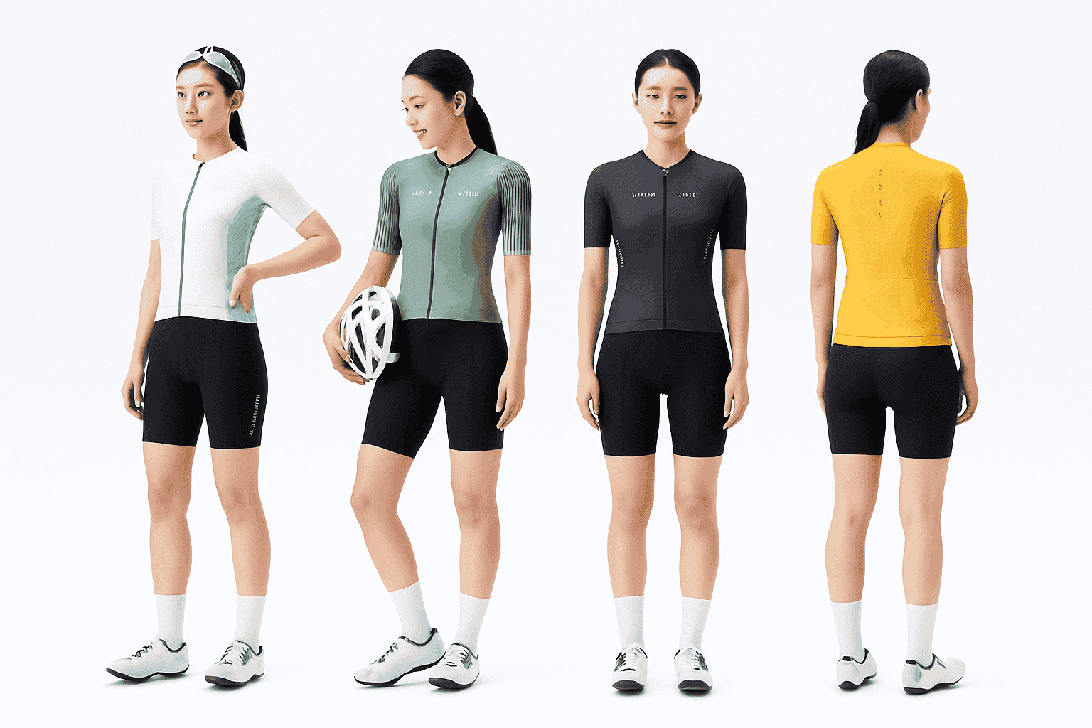 Women’s Cycling Jersey with Full Zipper Breathable Summer MTB Shirt-15110001-D / Asian 2XL(EUR XL)