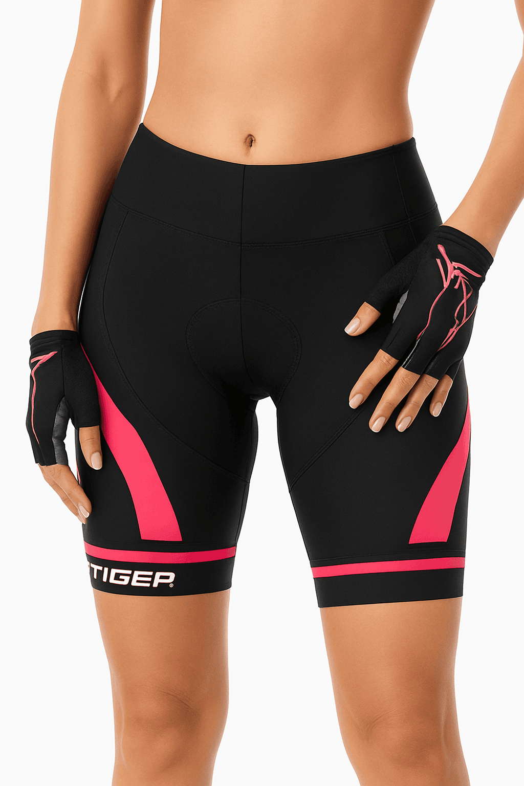 Women’s Cycling Shorts with 3D Gel Padding for Long Rides-L / XW-DK-01303
