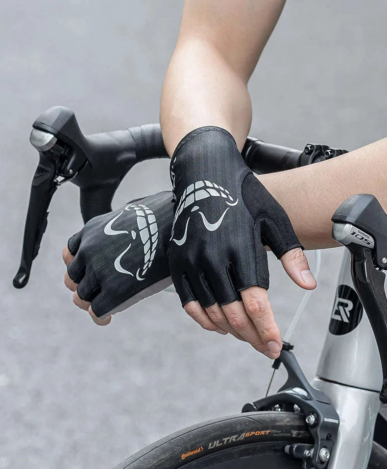 Women’s Gel Padded Cycling Gloves Half Finger Breathable Bike Gloves-S295-B / S