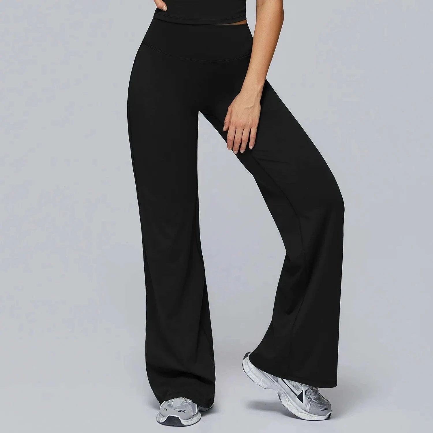 Women’s High Waist Flare Yoga Leggings for Comfort and Style-Lava Red / L / CHINA