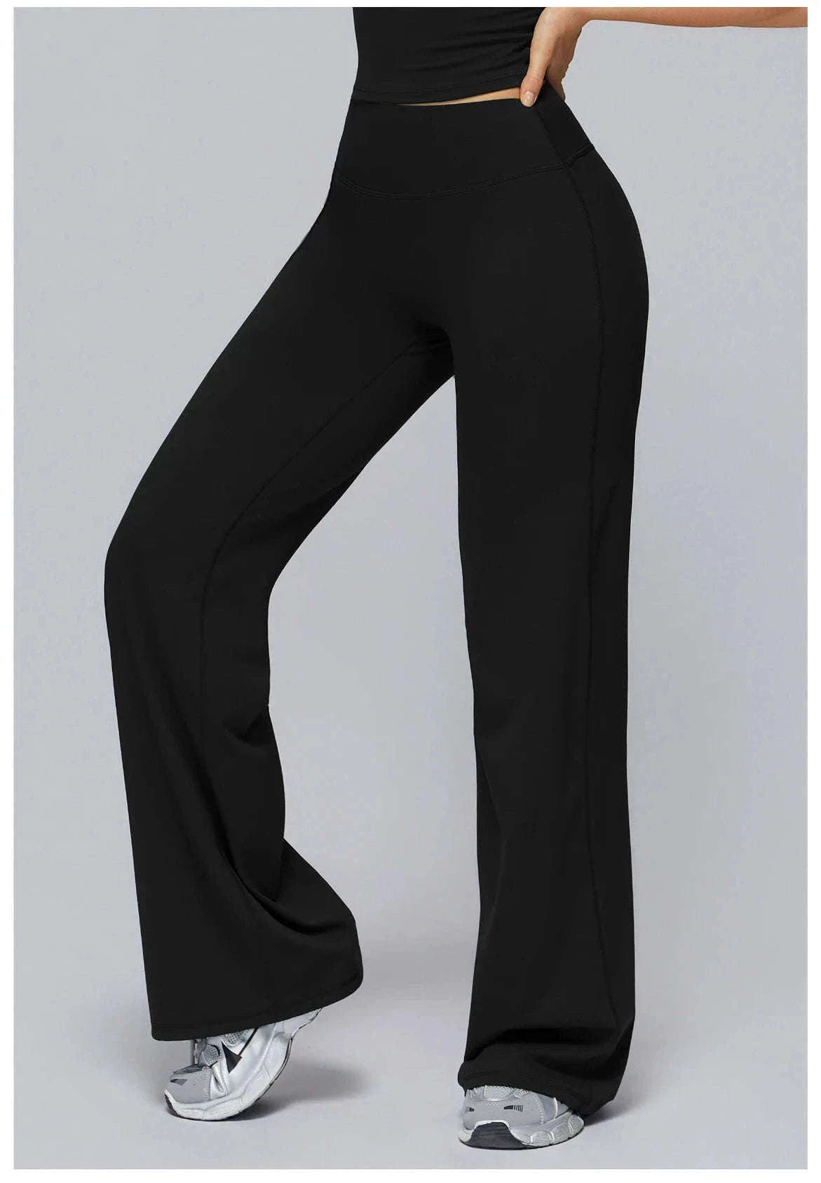 Women’s High Waist Flare Yoga Leggings for Comfort and Style-Lava Red / L / CHINA