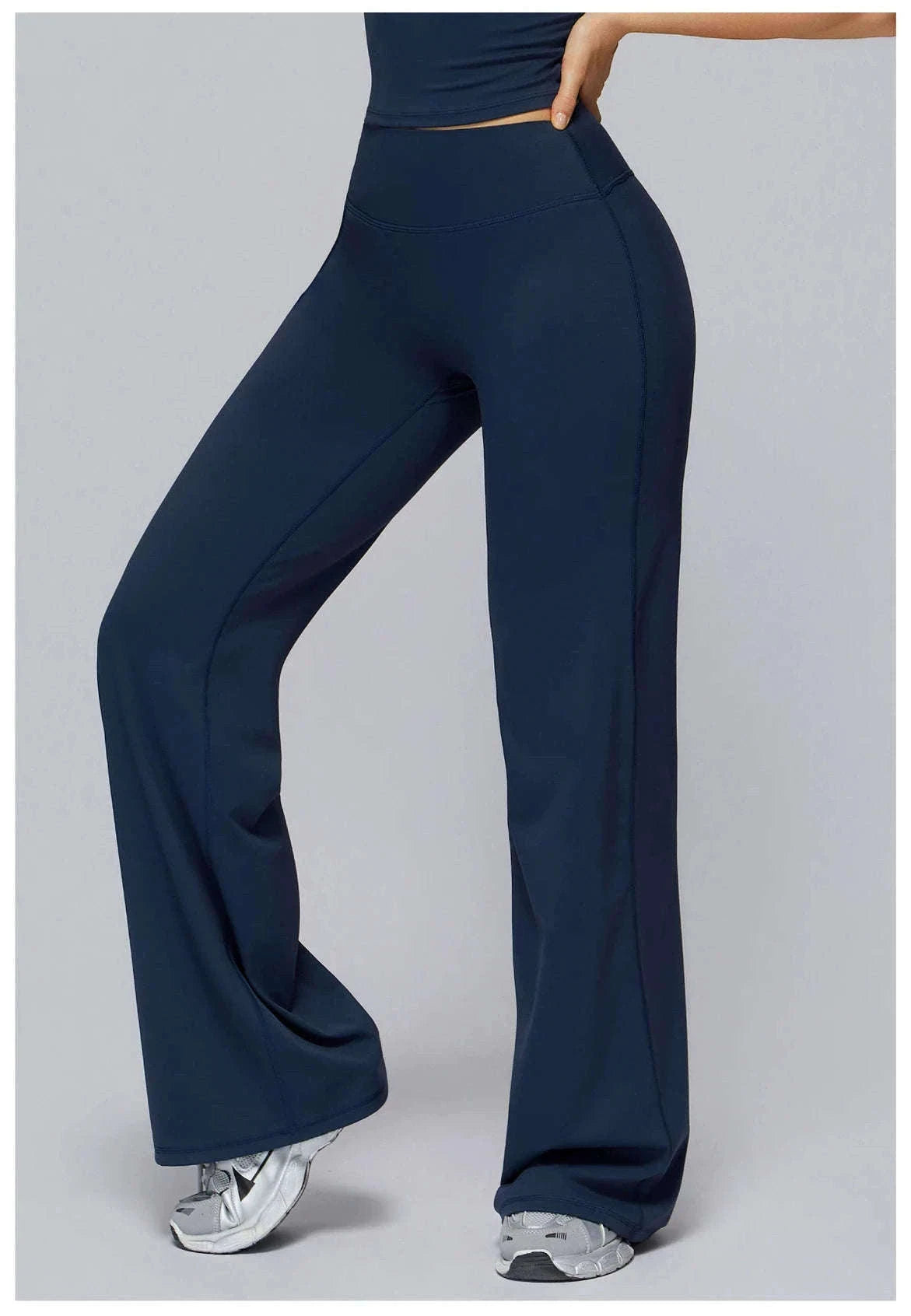 Women’s High Waist Flare Yoga Leggings for Comfort and Style-Lava Red / L / CHINA