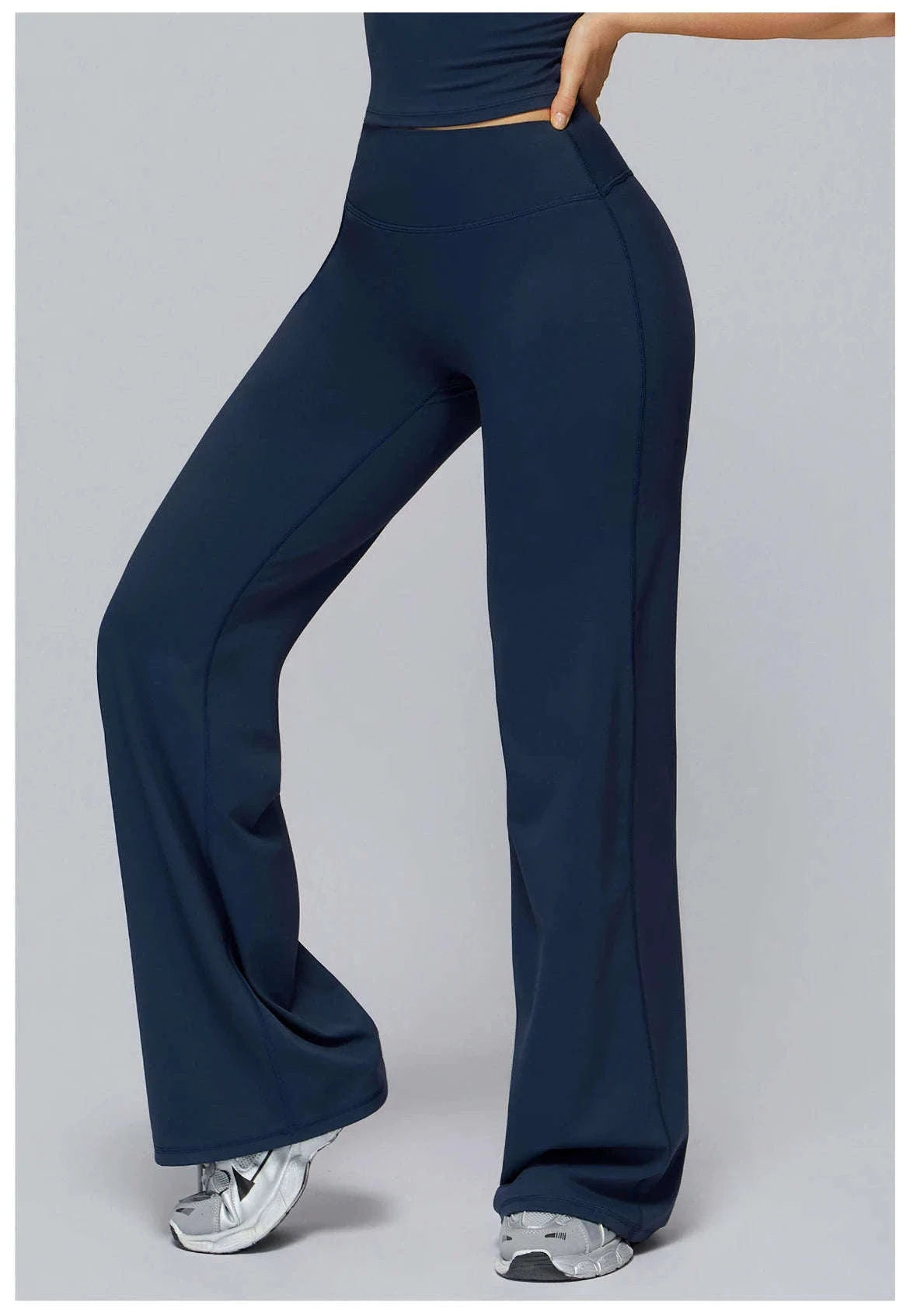 Women’s High Waist Flare Yoga Leggings for Comfort and Style-Lava Red / L / CHINA
