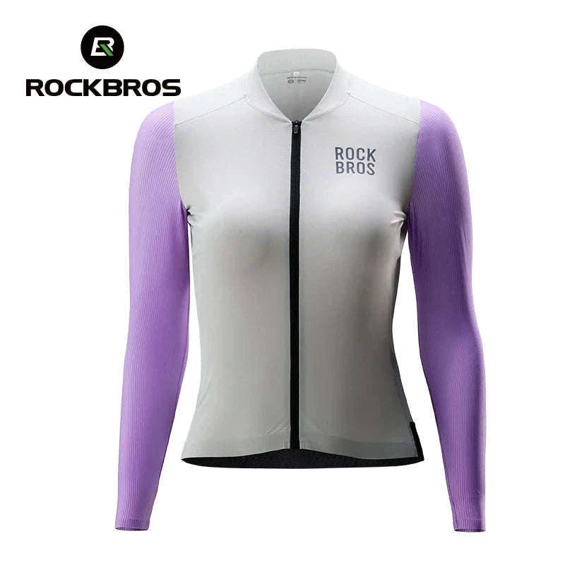 Women’s Long Sleeve Cycling Jersey Breathable Stretch Bike Shirt-YDWT001 EUR-a / S