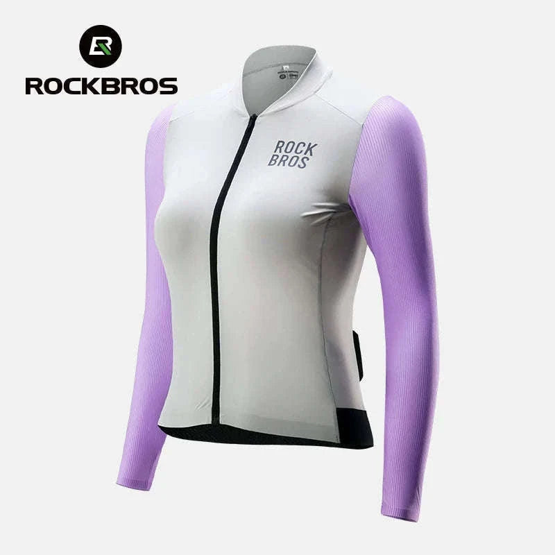 Women’s Long Sleeve Cycling Jersey Breathable Stretch Bike Shirt-YDWT001 EUR-a / S